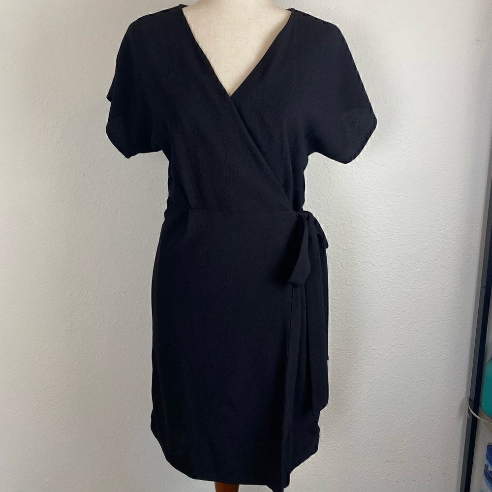 NWT Black Bobeau Wrap Dress Size XS